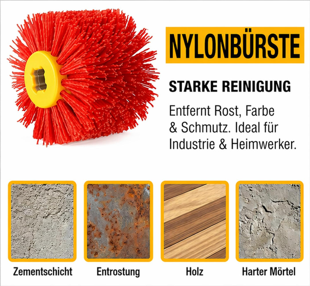 Nylonbürste , 80 Körnung Schleifbürsten , Körnung Nylonbürste, Polierbürste zum Holzverarbeitung, Gr