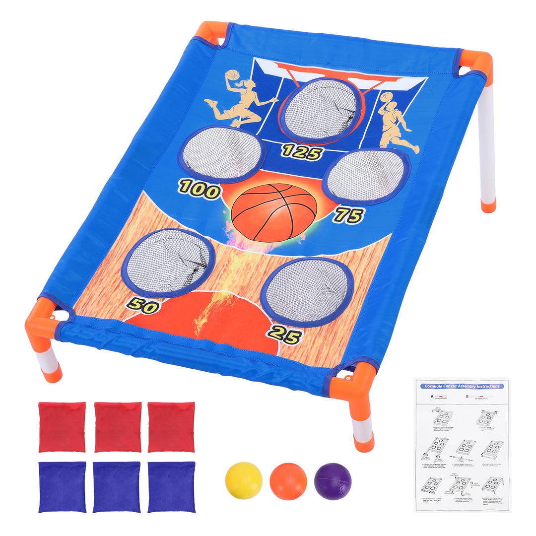 Matybobe Sitzsack-Wurfspielset für Im Innen- und Aussenbereich, für Reisen mit Kindern, Corn Hole-Sp