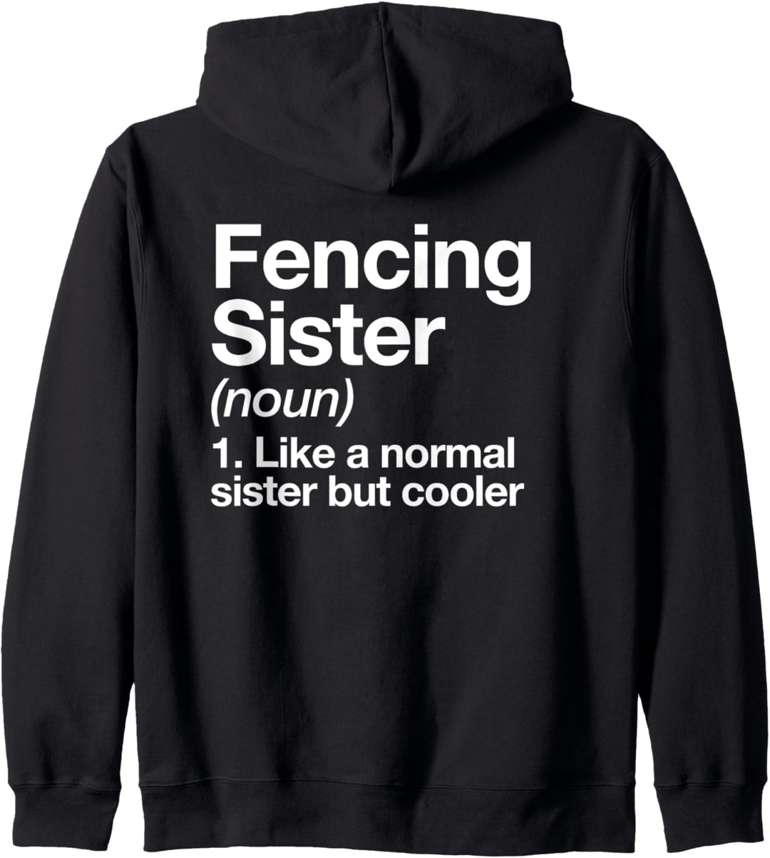Fechten Schwester Definition Lustiger Sport Kapuzenjacke
