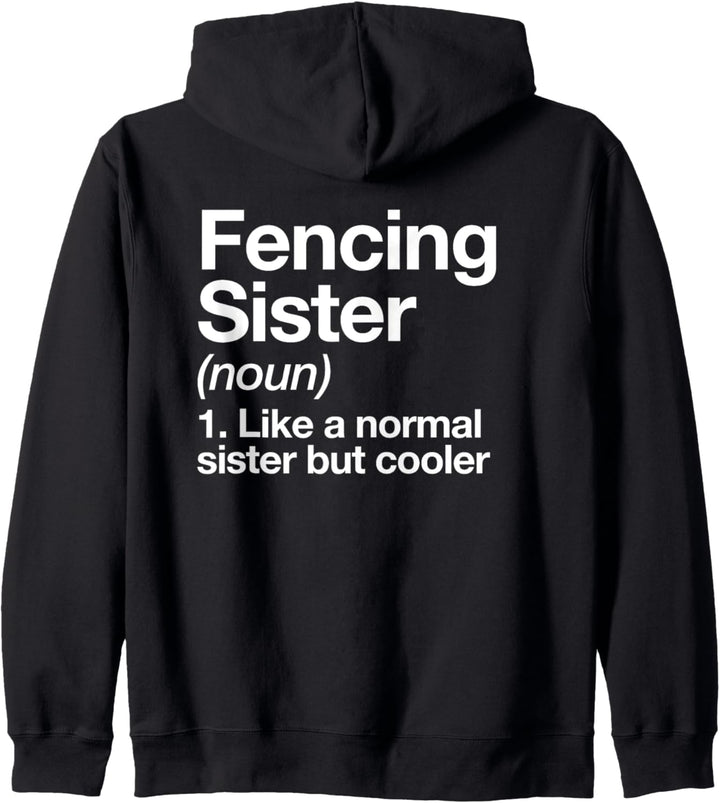 Fechten Schwester Definition Lustiger Sport Kapuzenjacke