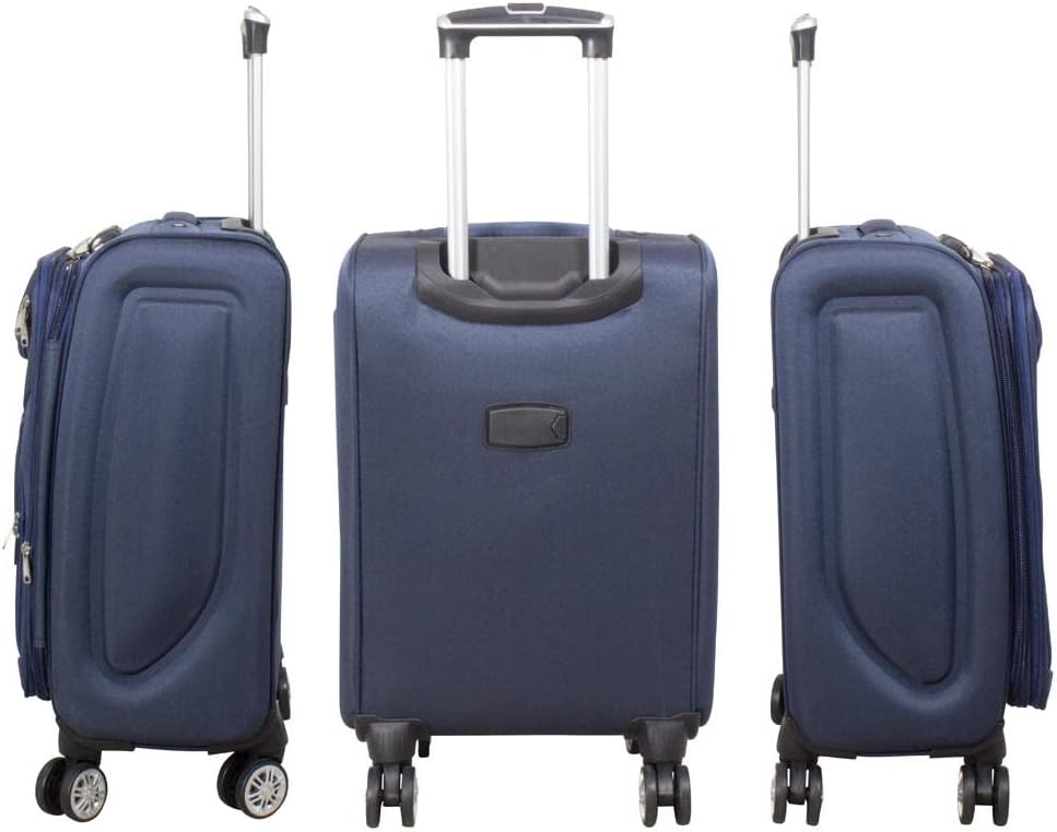 Warenhandel König Weichgepäck-Trolley »Maribor«, 4 Rollen, aufrecht rollbar Farbe Blau Gr. M