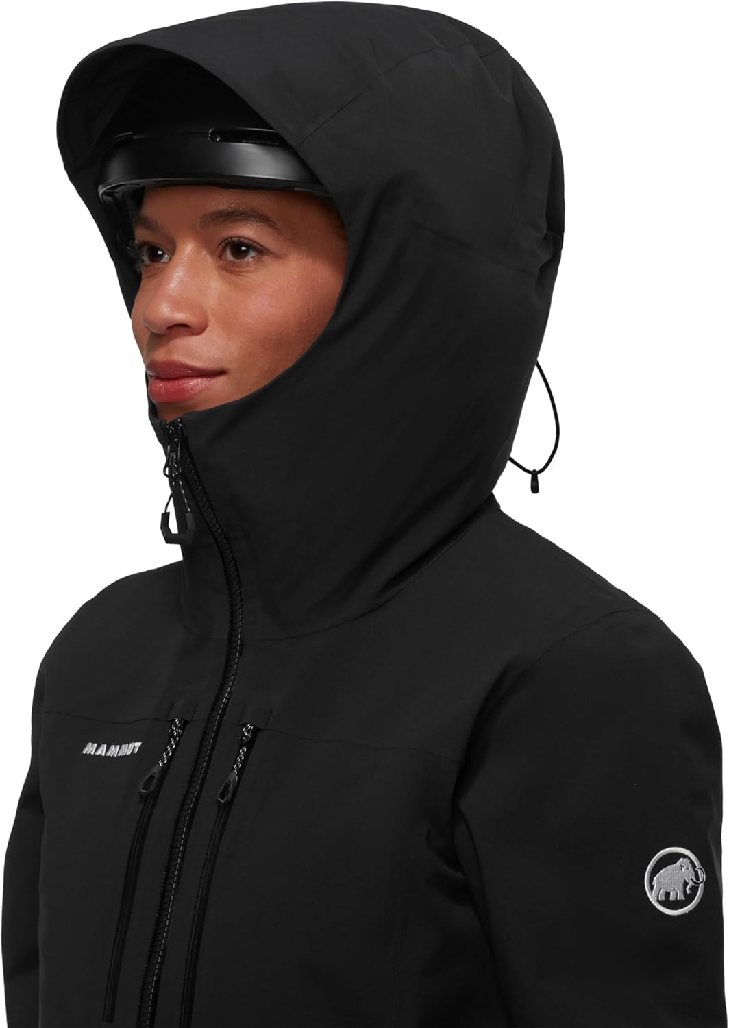 Mammut Damen Stoney Hardshelljacke mit Kapuze XXL Schwarz, XXL Schwarz