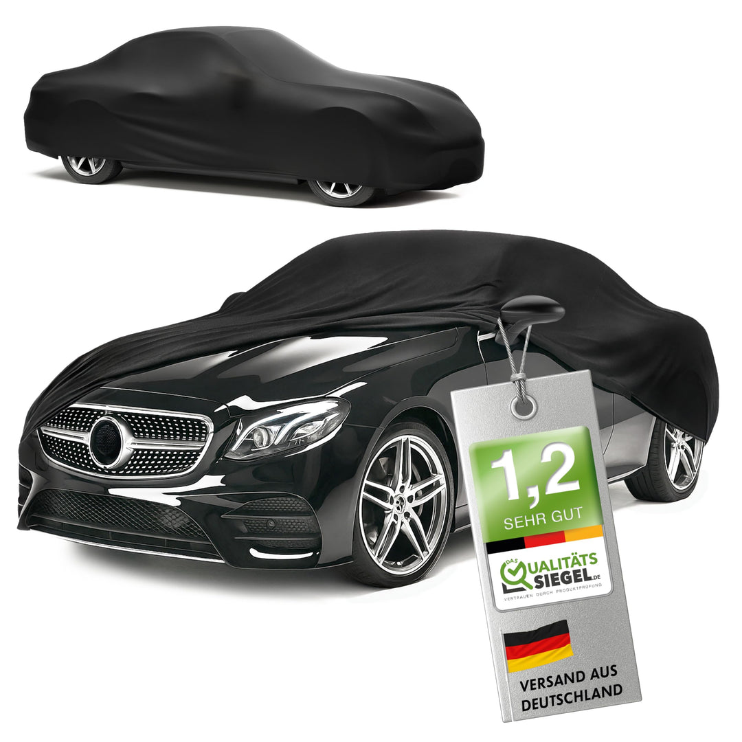 WALSER Premium Abdeckung Auto Indoor Stretch Plus Qualitätssieger Sehr Gut* Autoabdeckung Winter Aut