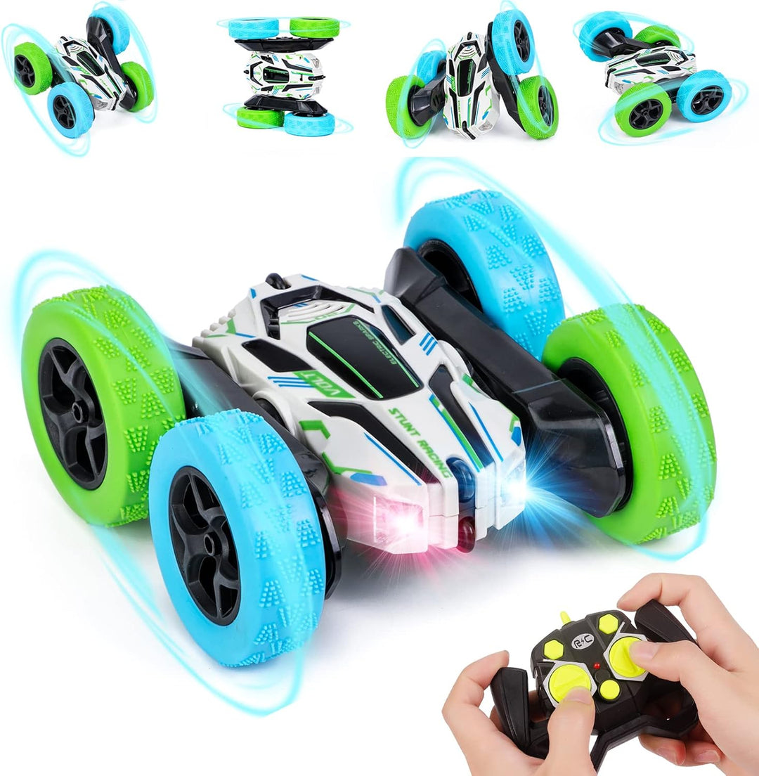 Ferngesteuertes Auto für Kinder RC Stunt Auto 4WD 2.4 Ghz Fernbedienung 360° Flip RC Auto Offroad mi