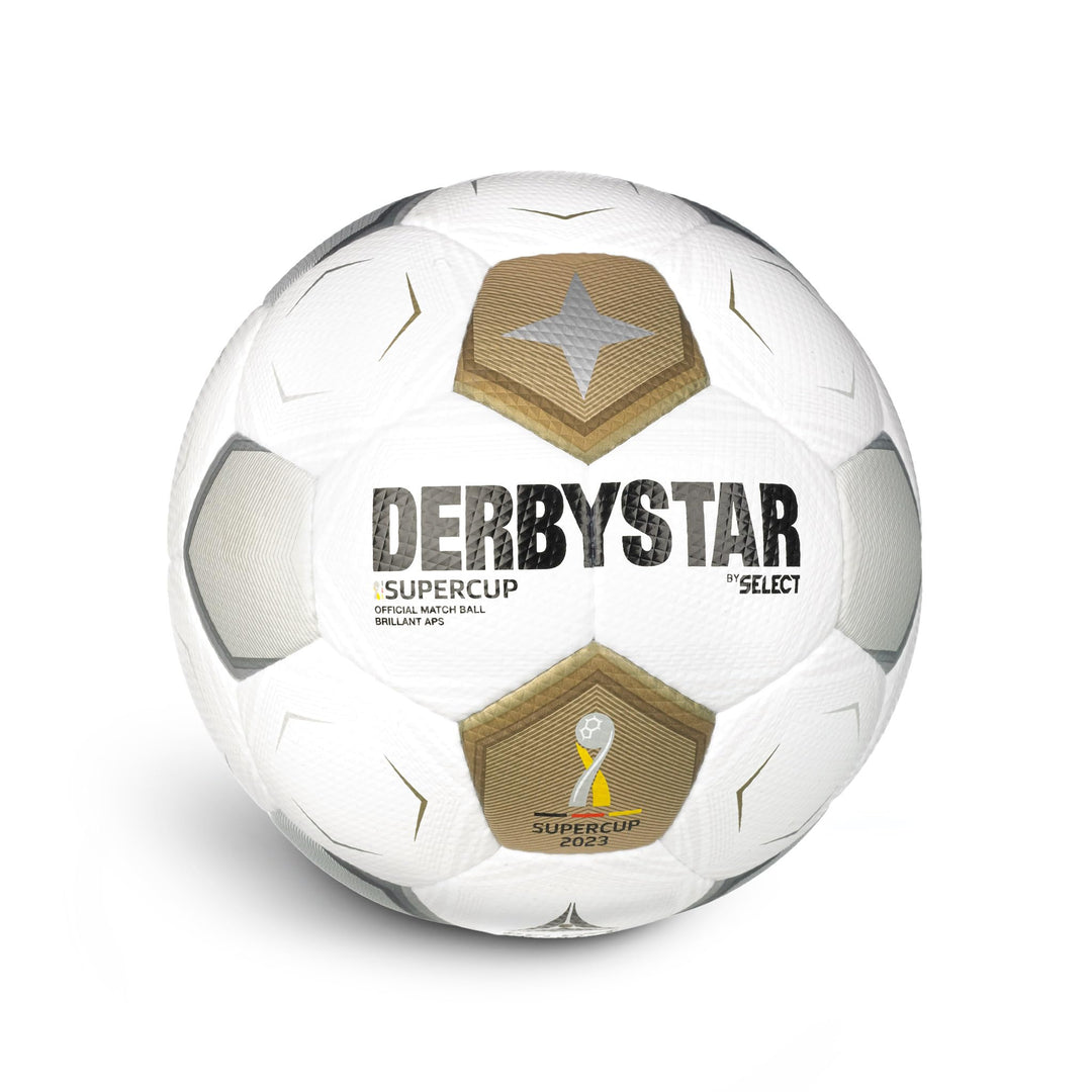 DERBYSTAR Unisex – Erwachsene Supercup Brillant APS v23 Fussball, weiss, 5