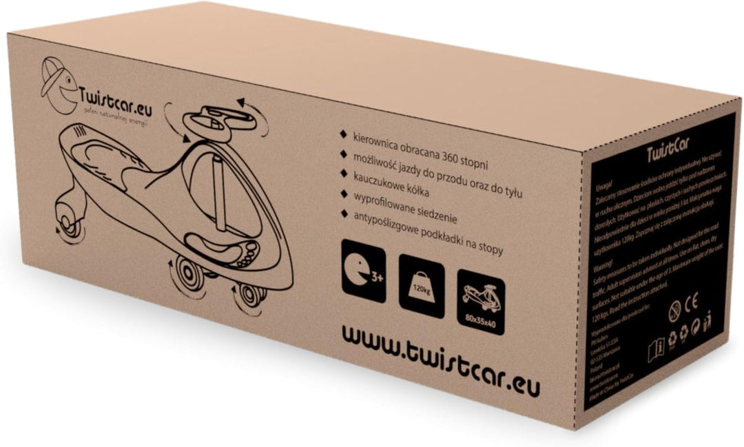 TWISTCAR Baby Car 3, Kleinkindauto, Fahrzeug für Jungen und Mädchen, Twist Car mit Lenkrad, Gummiräd
