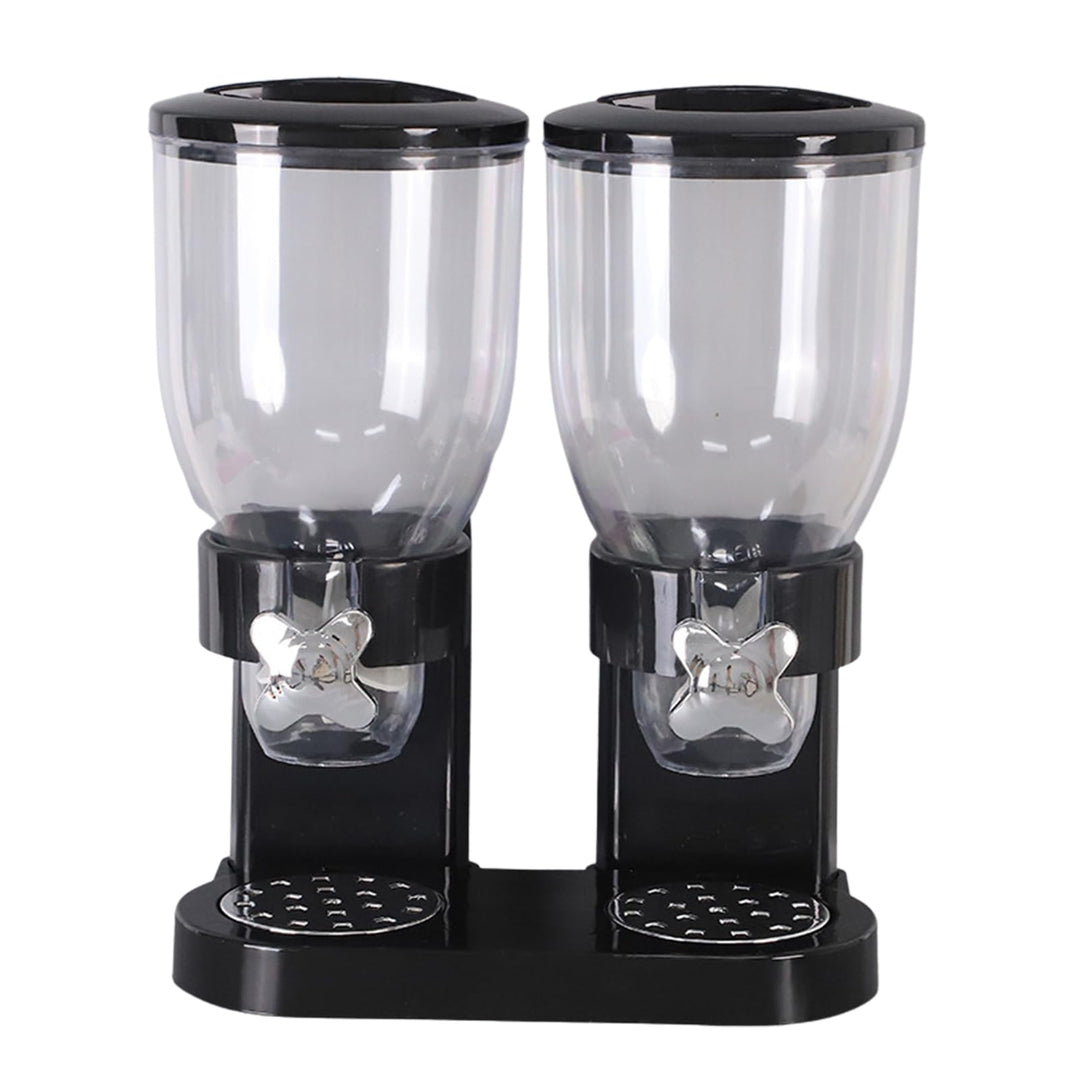 Müslispender Doppelt - Snackspender - Cereal Dispenser, Cornflakes Spender - Doppelspender für Süssi