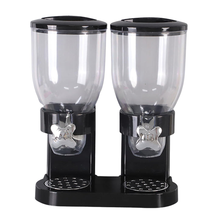 Müslispender Doppelt - Snackspender - Cereal Dispenser, Cornflakes Spender - Doppelspender für Süssi