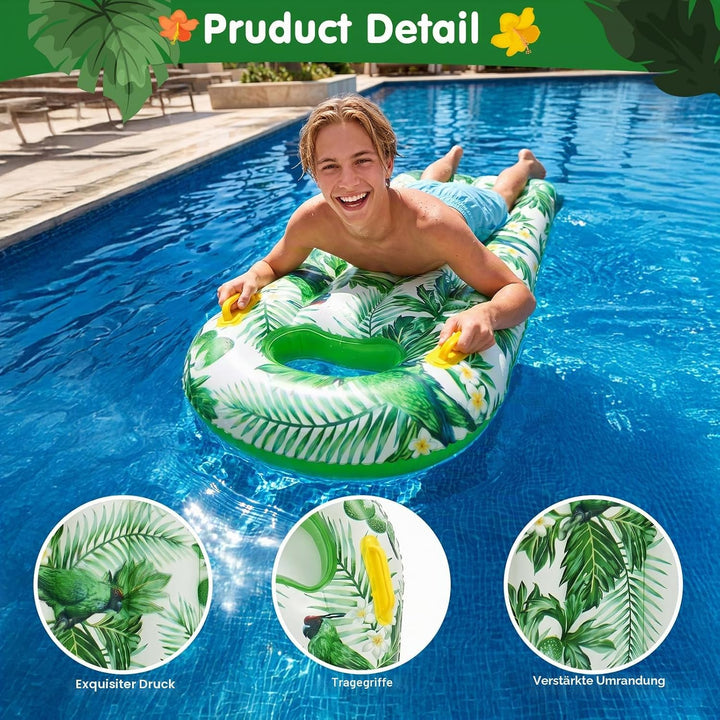 Surfbrett Aufblasbar, Yanghad Schwimmbrett Aufblasbar, Surfboard, Luftmatratze Wasser, für Wasserrut
