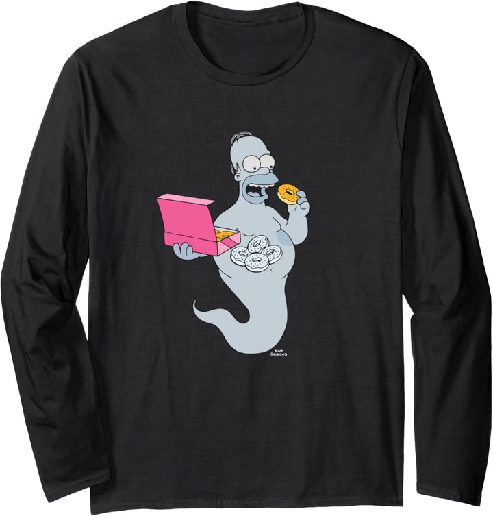 The Simpsons Homer Simson Ghost Donuts Langarmshirt