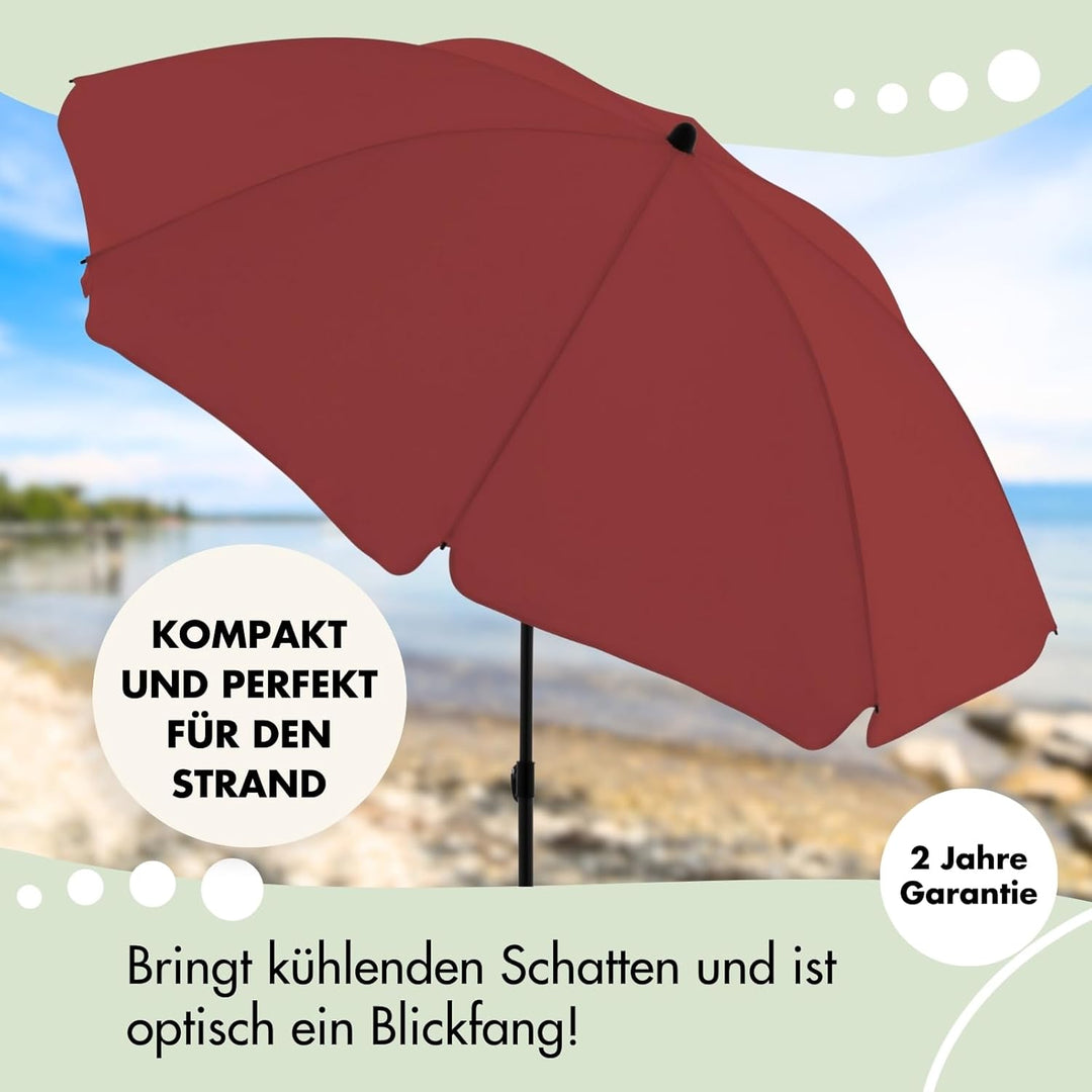 derby Strandschirm Mittelmast, hellblau