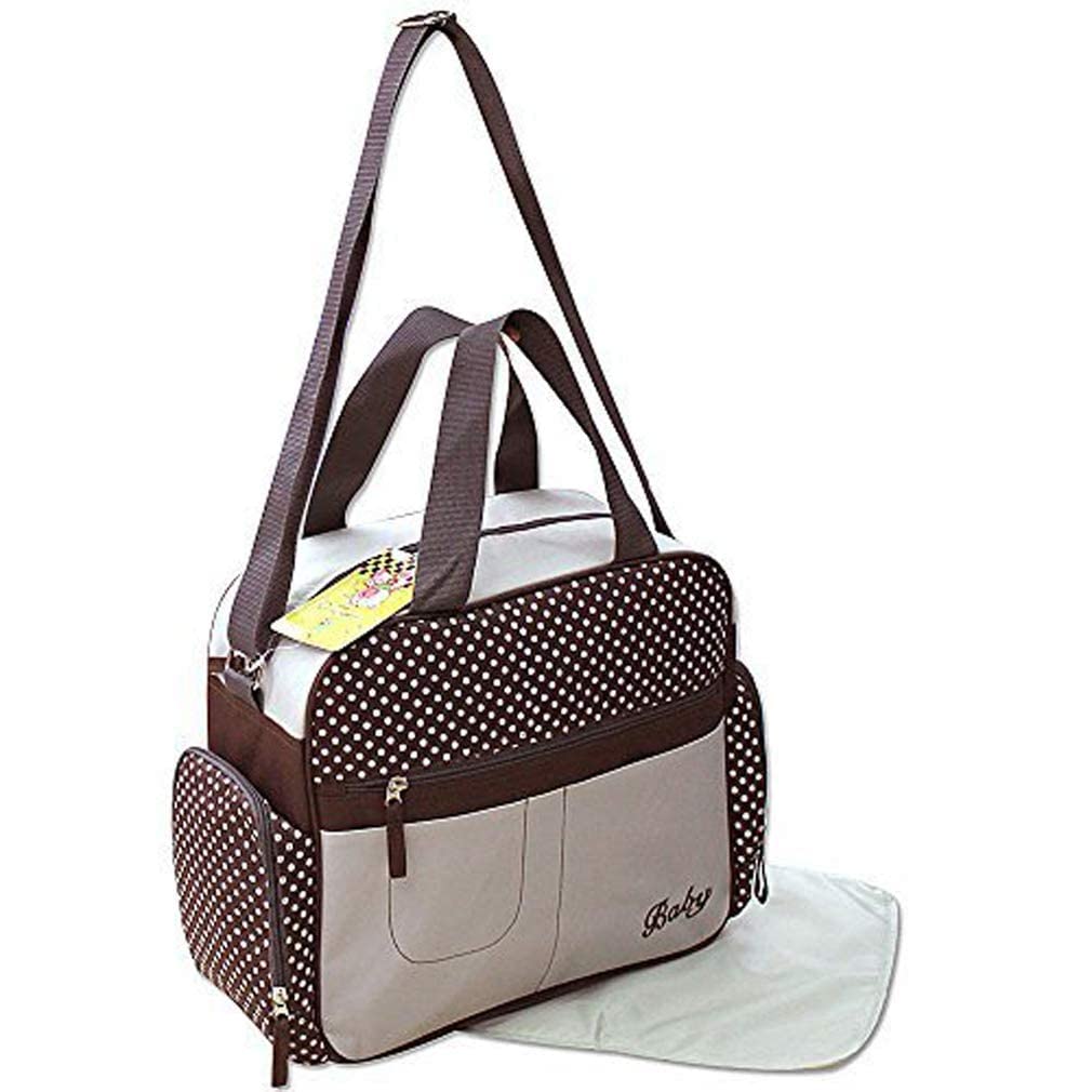 GMMH 2 tlg Wickeltasche Pflegetasche Windeltasche Babytasche Farbauswahl beige 2140