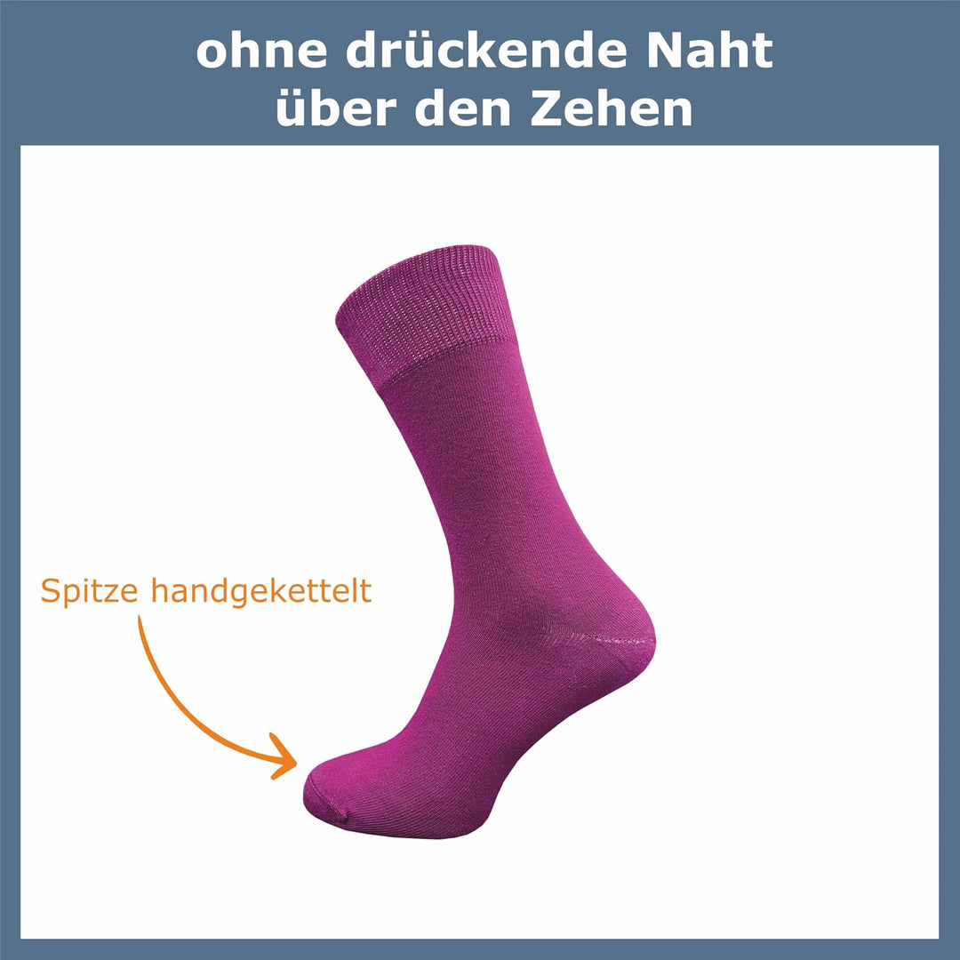 ca·wa·so Herren Socken aus 100% Baumwolle | Reine Baumwollsocken im 10er-Set | Freizeitsocken ohne N