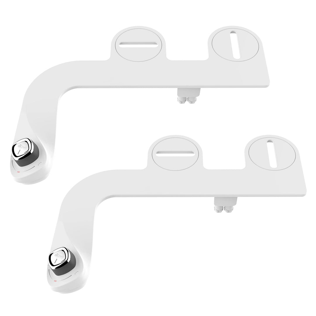 Bio Bidet SlimEdge Bidet-Aufsatz für Toilette, nicht elektrisch, selbstreinigende Doppeldüsen für vo