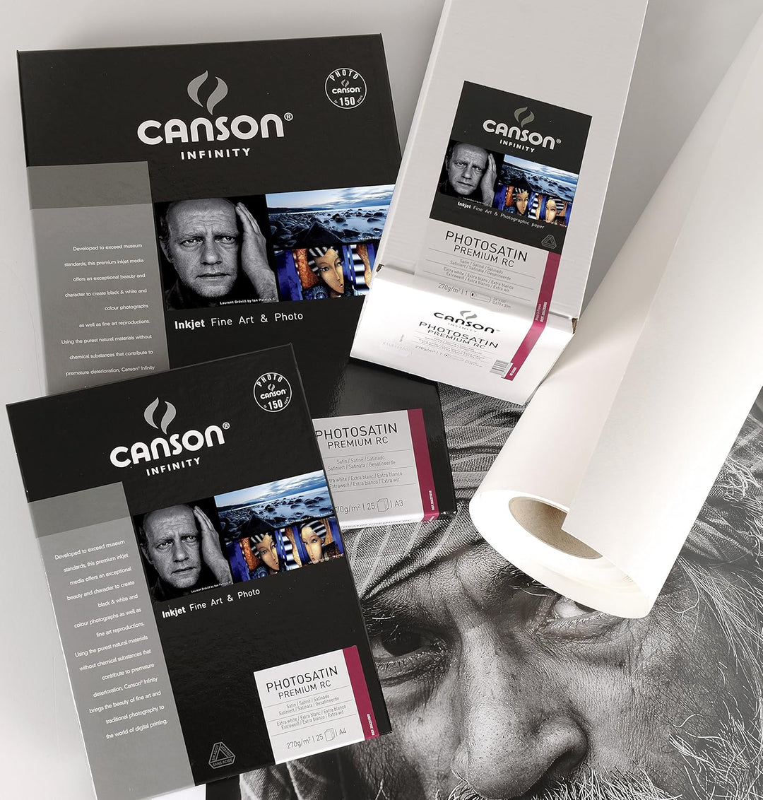 Canson 206231009 Photo Satin Premium RC Box, A4, A4