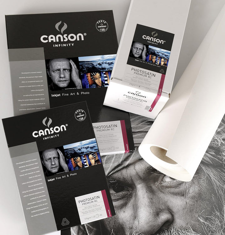 Canson 206231009 Photo Satin Premium RC Box, A4, A4