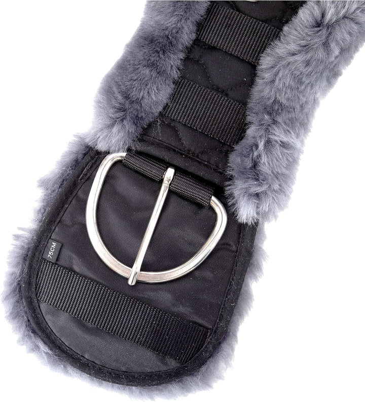 Merauno® Lammwolle Western Konturgurt Sattelgurt, aus Qualitäts Merino Lammwolle, Spezielle Anatomis