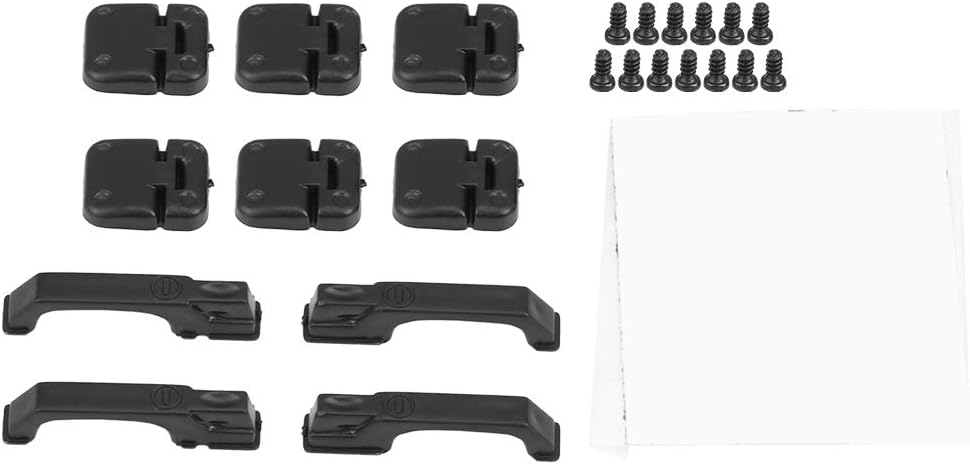RC Auto Türscharnier & Türgriff, DIY Auto Model Upgrades, Schwarz für 1:10 RC Crawler, Türscharniere