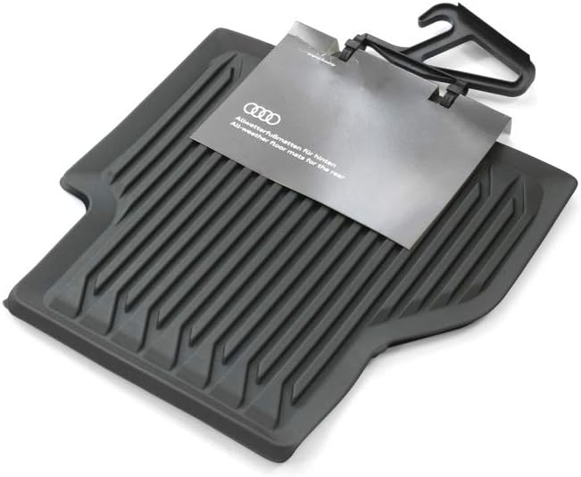 Audi 4K0061511A041 Gummi Fussmatten 2X Gummimatten hinten Allwettermatten, ohne Befestigungspunkte