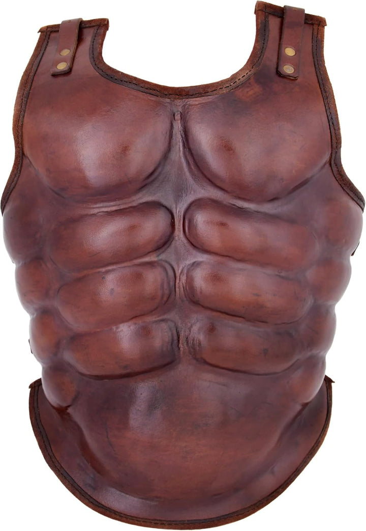 Battle-Merchant Muskelbrustpanzer aus starkem Leder - Brustpanzer