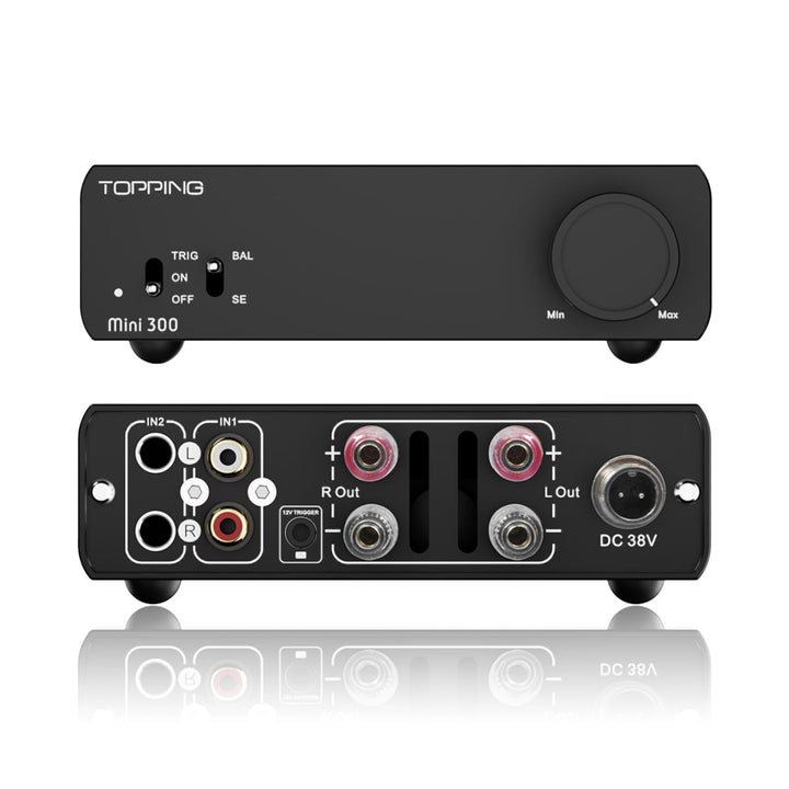 Topping Mini300 HiFi-Verstärker, Vollständig symmetrischer 140W Kompakt-Class-D Stereo-Verstärker, R