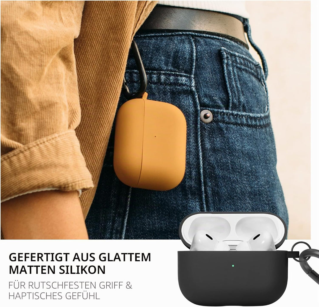 Native Union Roam Case für AirPods Pro 2 – Seidig-Matte Flüssigsilikonhülle – Kompatibel mit AirPods