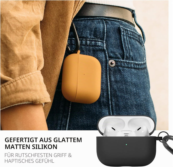 Native Union Roam Case für AirPods Pro 2 – Seidig-Matte Flüssigsilikonhülle – Kompatibel mit AirPods