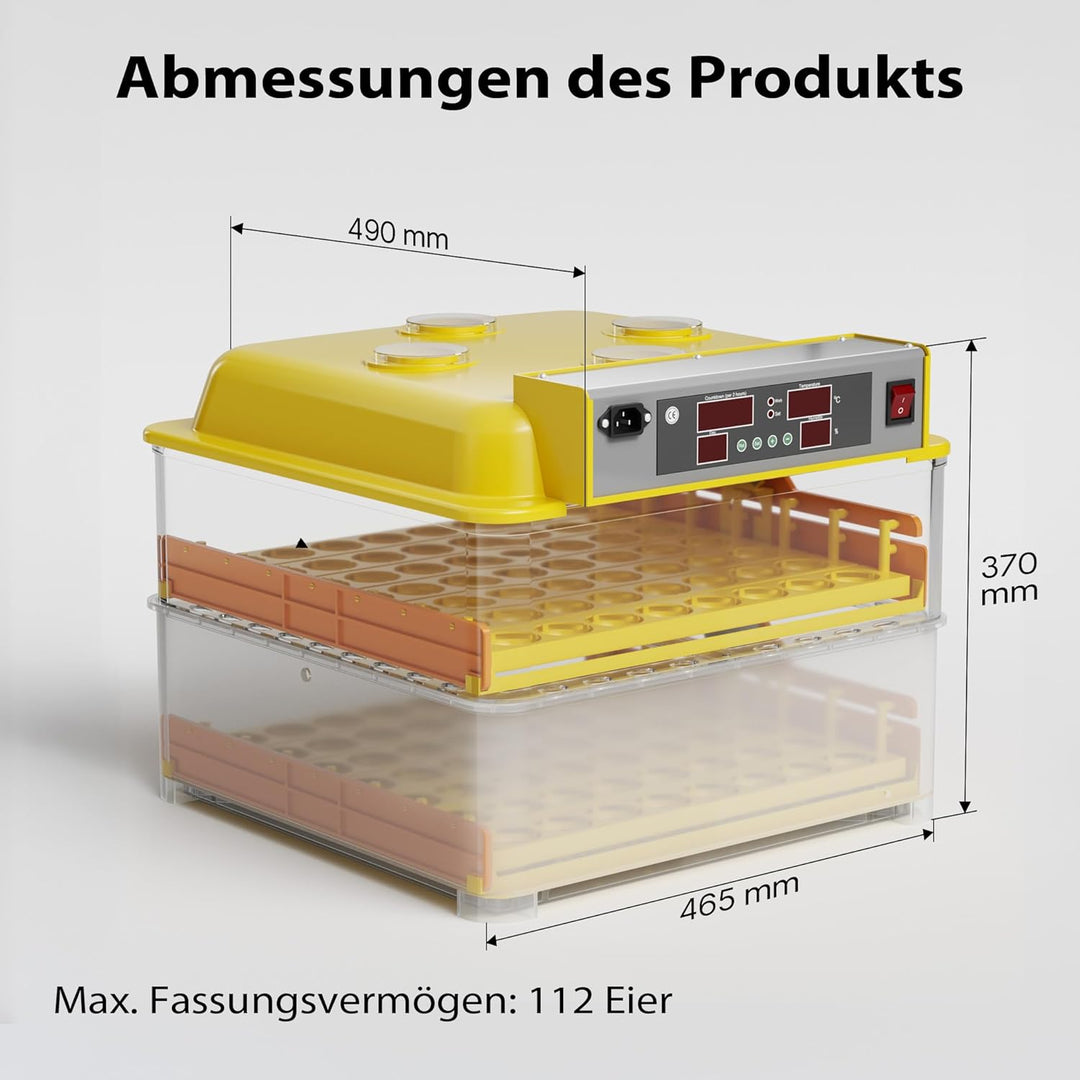 Automatische Brutmaschine Inkubator für 112 Eier