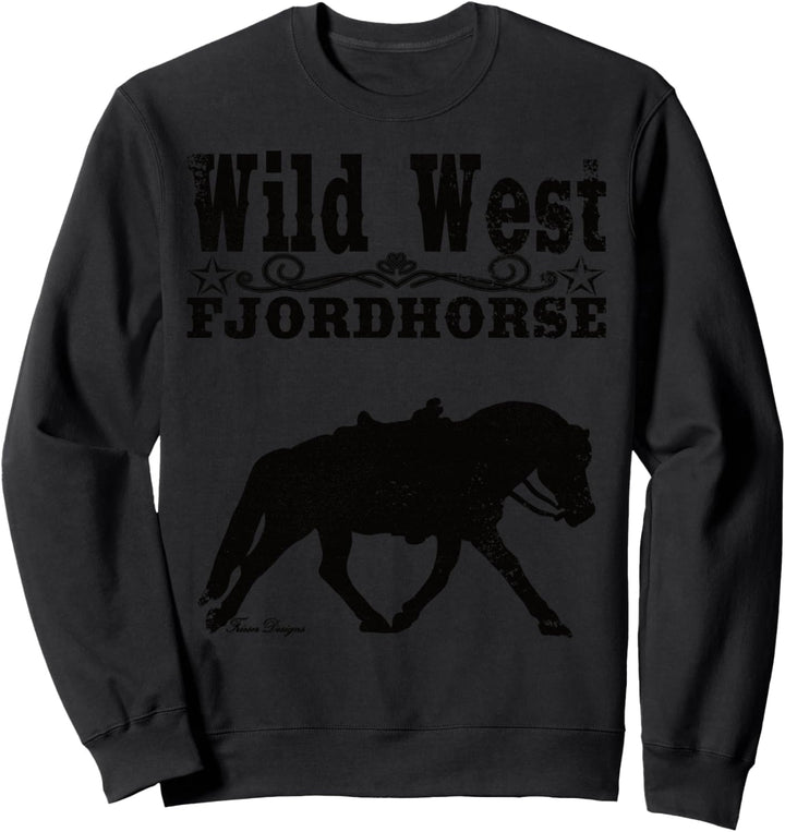 Wild West Fjordpferd für Cowboy vintage Fjord Westernreiter Sweatshirt