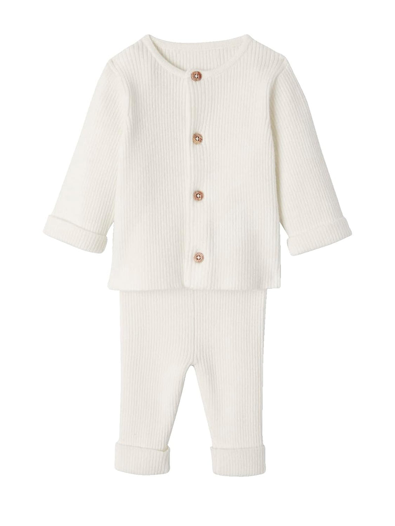 Vertbaudet Baby-Set: Jäckchen & Hose, Strick weiss 71 71 Weiss, 71 Weiss