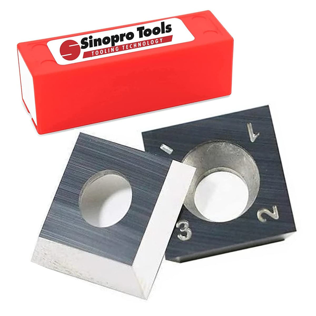 Sinoprotools Wendeplatten Wendemesser 10 Stück Ersatzklingen, für Planfräser für Oberfräse (als Ersa