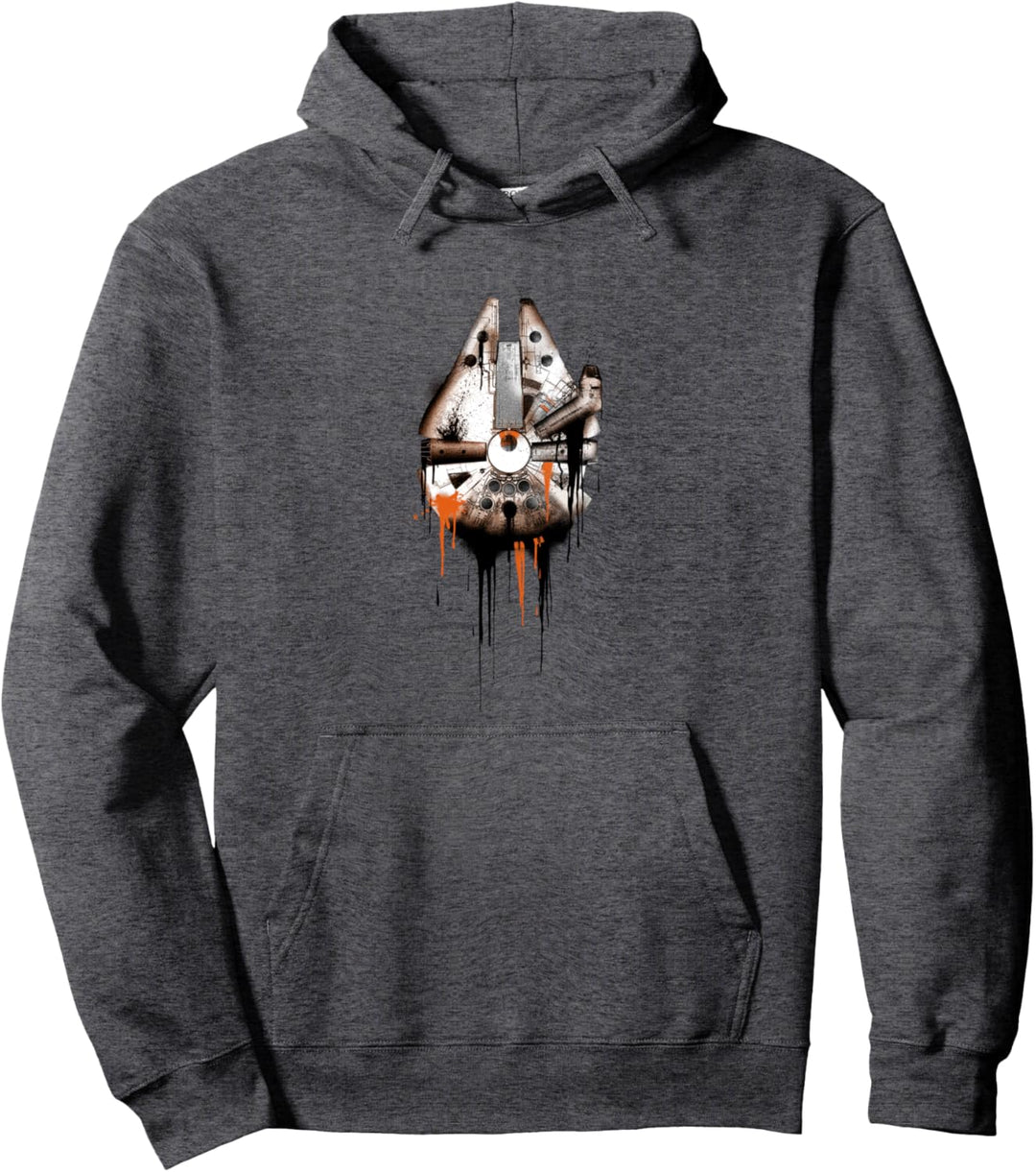 Star Wars Falcon Drips Orange Pullover Hoodie