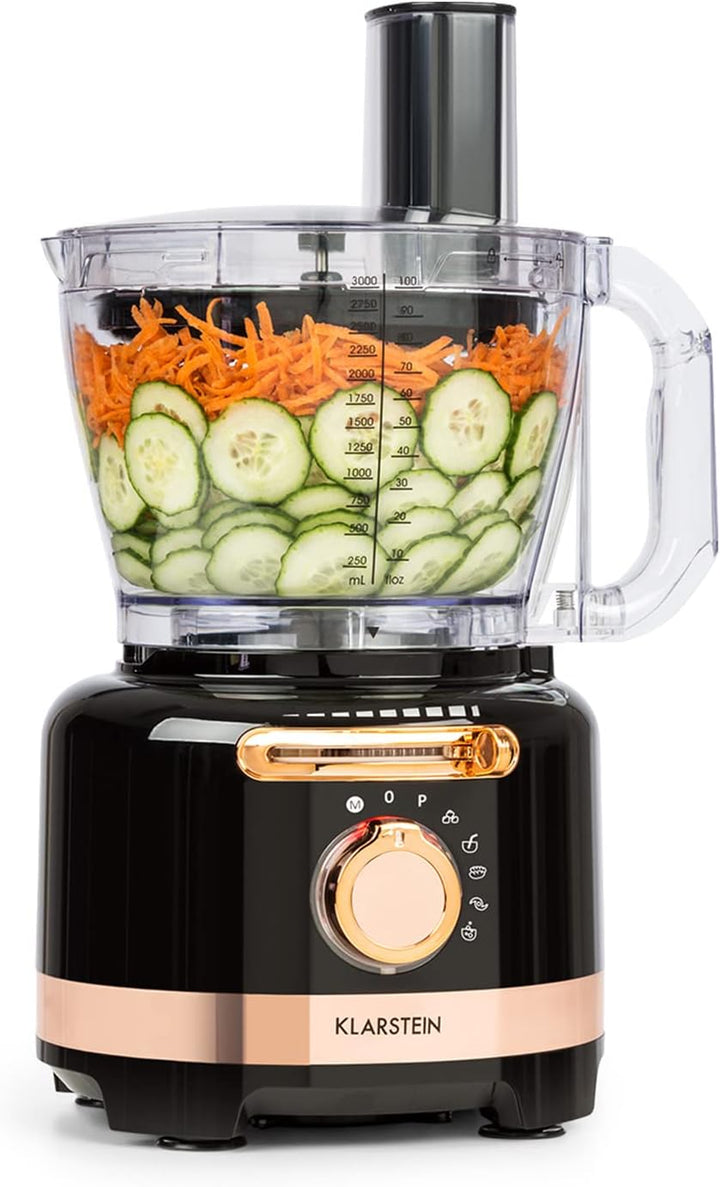 Klarstein Luca Multifunktionsmixer Standmixer Zerkleinerer Küchenreibe Saftpresse Food Processor, 10