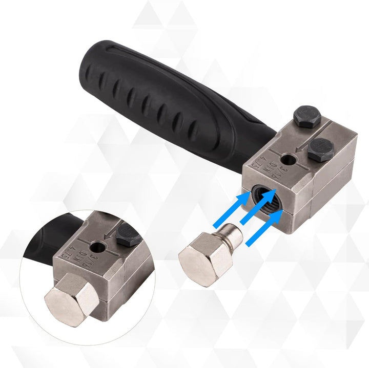 Amerbm Bördelgerät Bremsleitung | 4-TLG Universal Bremsleitungs Bördelgerät Satz | SEA 3/16" (4.75mm