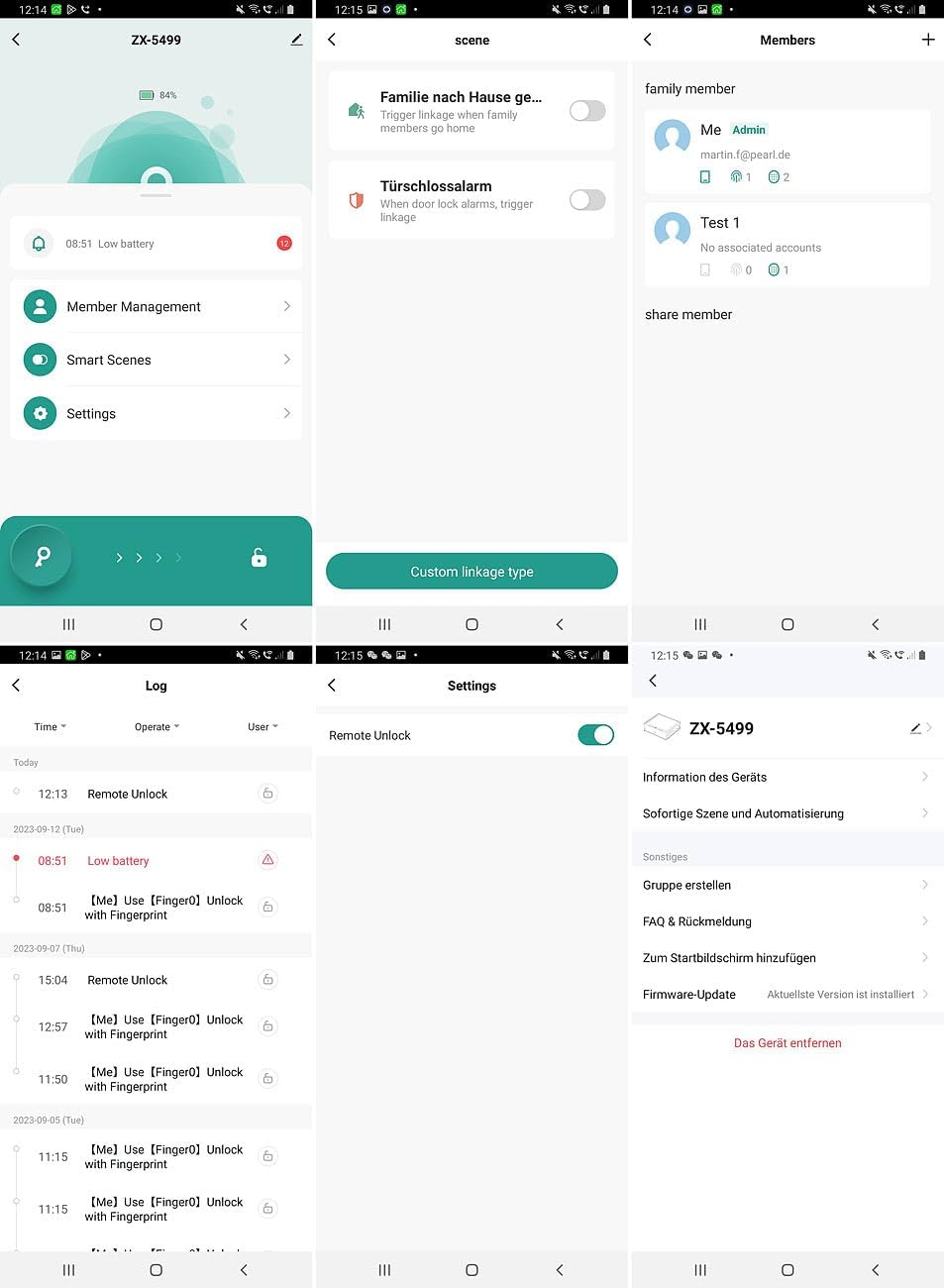 Xcase Mini-Schlüssel-Safe: Tresor mit biometrischer Fingerabdruckerkennung, WLAN-Gateway und App (Mi