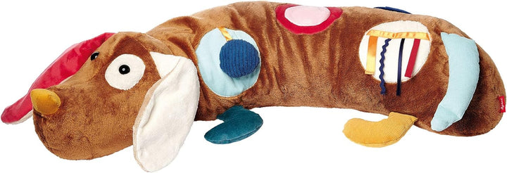 SIGIKID 40999 Aktiv-Kissen Hund Baby Activity PlayQ Mädchen und Jungen Babyspielzeug empfohlen ab 3