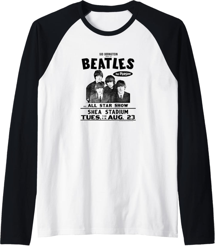 The Beatles - Shea Stadium Handbill Raglan