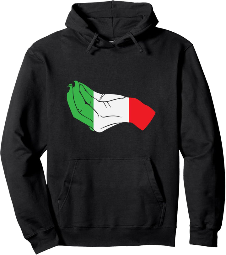 Italian Hand Nation Love Proud Respect Fan Culture History Pullover Hoodie