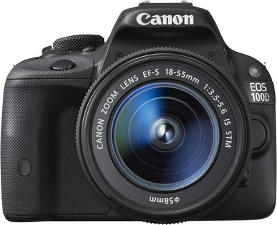 Canon EOS 100D DSLR-Kamera mit EF-S 18–55 mm III-Objektiv, Schwarz (18 MP, CMOS-Sensor), 7,6 cm (3 Z