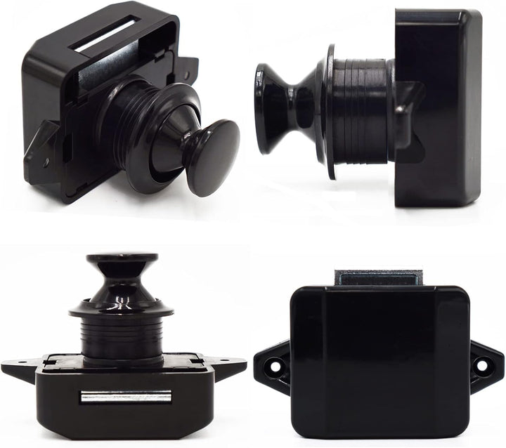 Hotiko Push Lock Button Latch Door Verriegelung Wohnmobil Möbelschloss für RV Camping Schrank Schubl