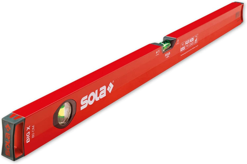 SOLA - BIGX3 Wasserwaage 1,20m, Rot 1200 mm, 1200 mm