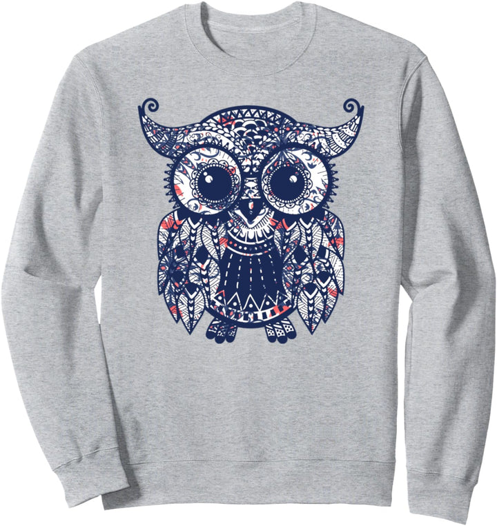 Niedliche Eule skandinavische norwegische Hygge Sweatshirt