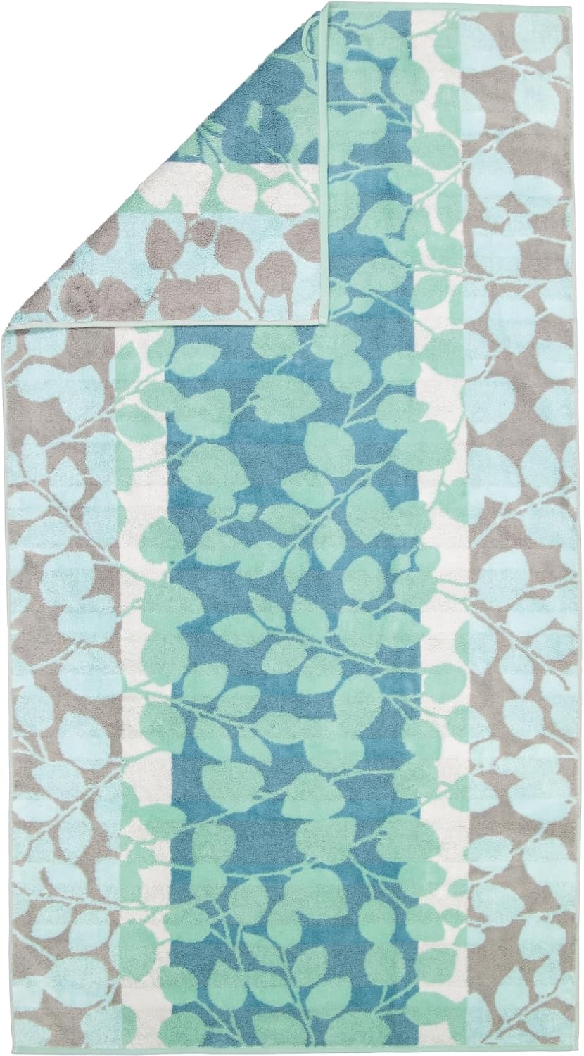CAWÖ Home Handtücher Noblesse Harmony Floral 1086 Jade - 47 Duschtuch 80x160 cm, Duschtuch 80x160 cm