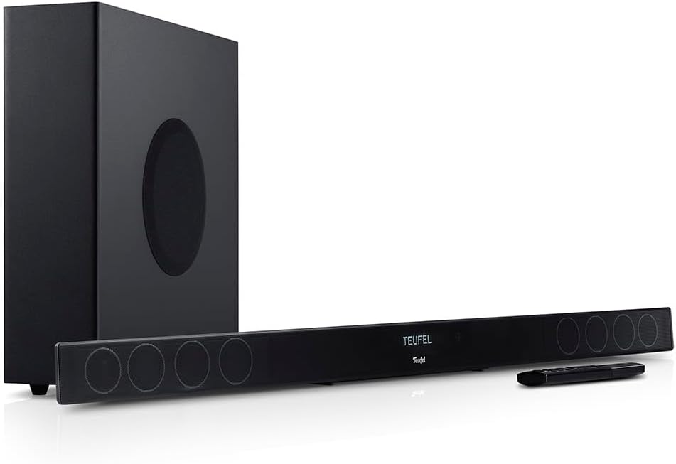 Teufel CINEBAR 11-2.1 Soundbar Set mit Kabellosem Subwoofer, Dolby Audio, Bluetooth 5.0, HDMI 3D ARC
