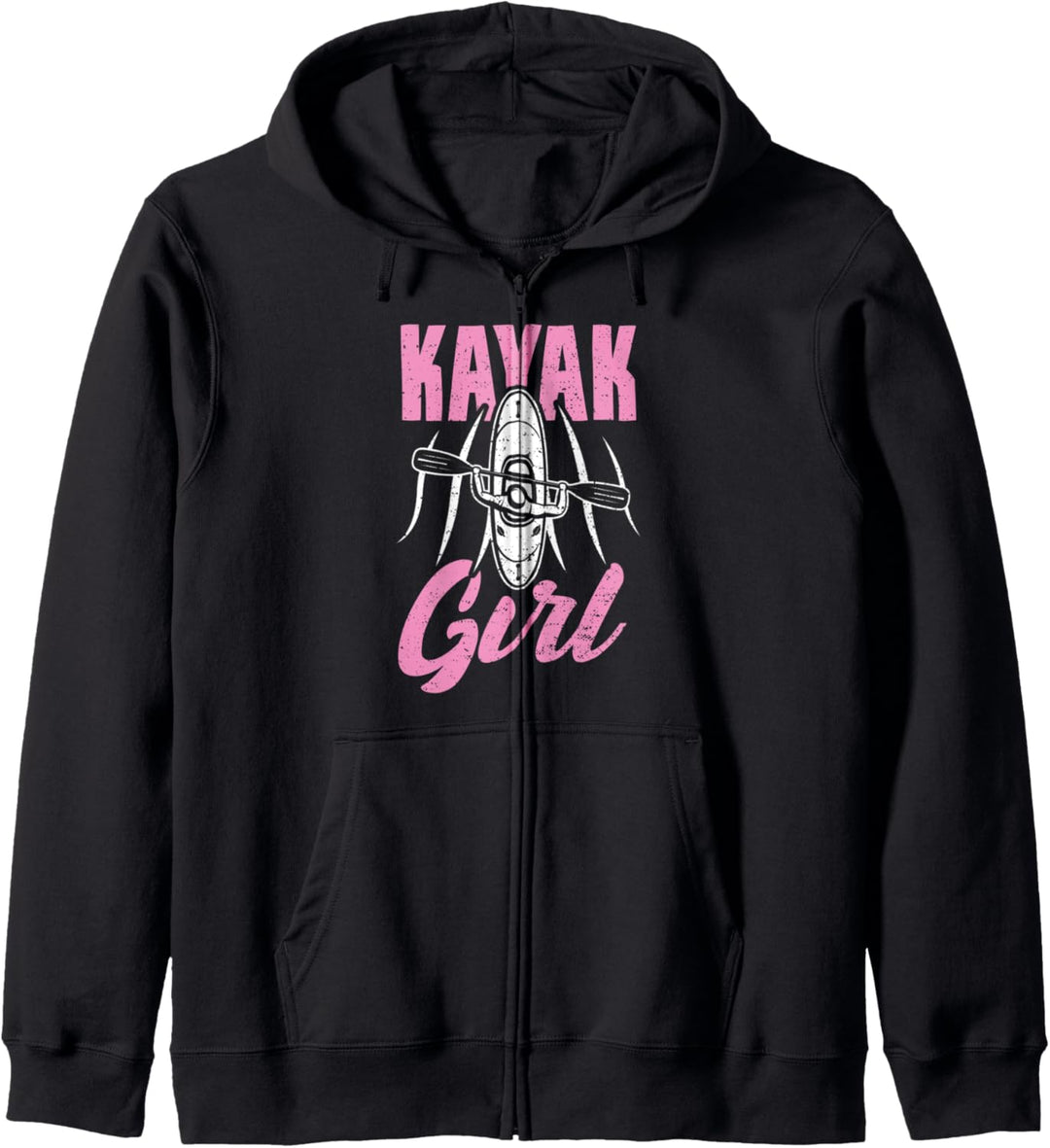 Draussen: Kayak Girl - Kayak Sprüche Kapuzenjacke