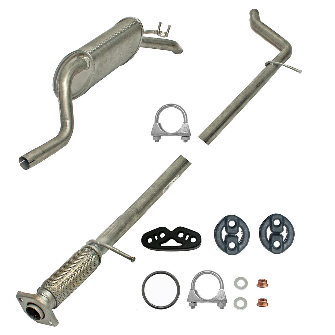 Ferroz Export Ersatz für Komplette Auspuffanlage Fiat Punto II 1.2 8V, 60PS, Typ 188, Auspuff, Flexr