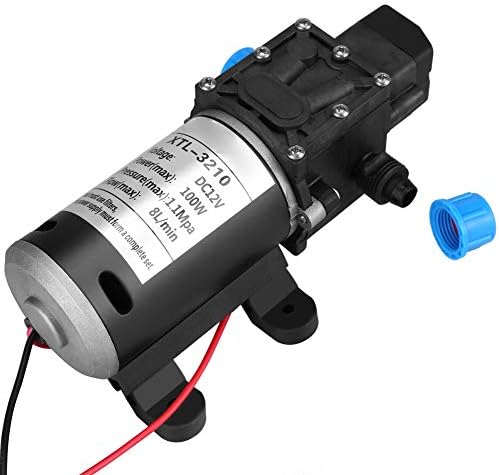 Membranpumpe DC 12 V, Selbstansaugend Wasserpumpe Hochdruck Wasserpumpe Membran pumpe mit einstellba