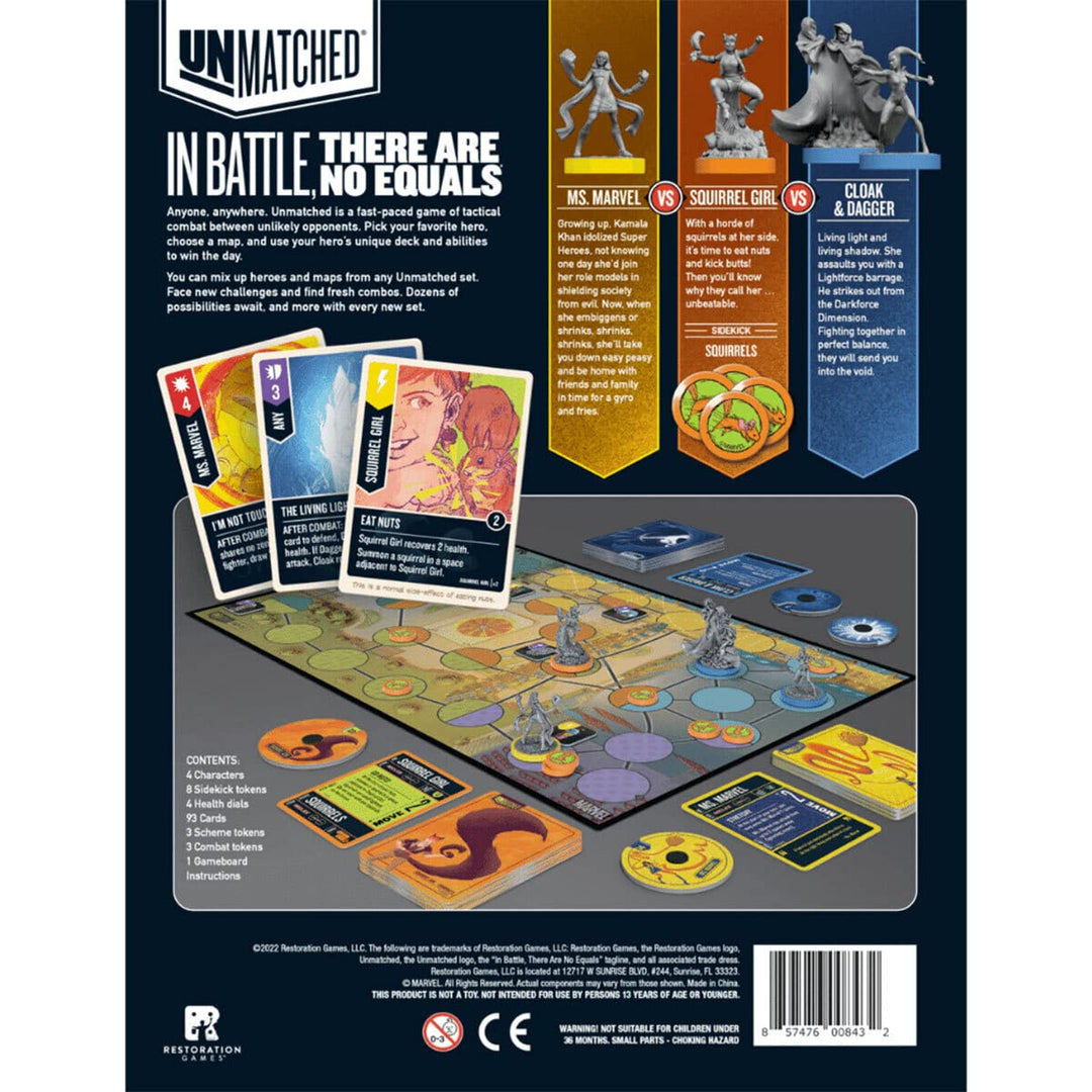 iello Unmatched Marvel: Teen Spirit Strategiespiel, für 2 bis 3 Spieler