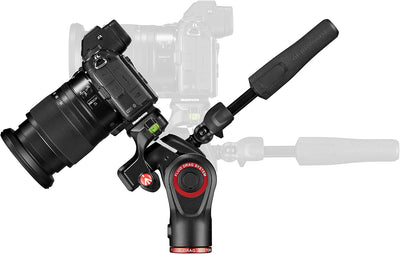 Manfrotto Befree 3-Way Live Stativkopf, Aluminium Fluid-Kopf für Foto- und Video-Kameras bis zu 6 kg