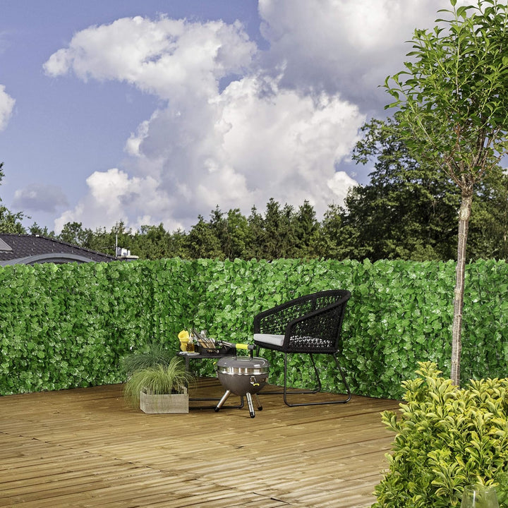 Windhager Sichtschutzhecke Wein Sichtschutz Windschutz Verkleidung für Balkon Terrasse Zaun, grün, 1